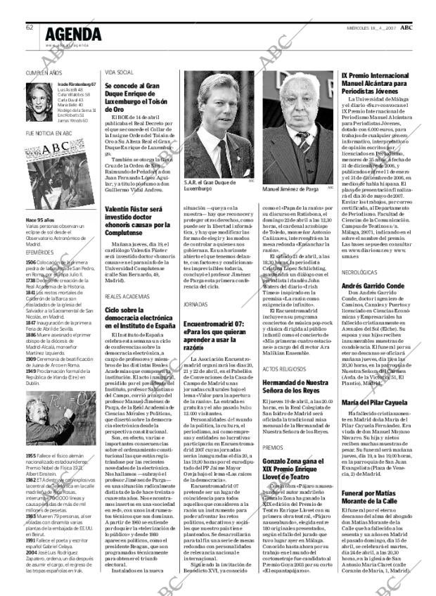 ABC MADRID 18-04-2007 página 62