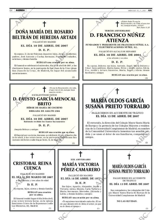 ABC MADRID 18-04-2007 página 64