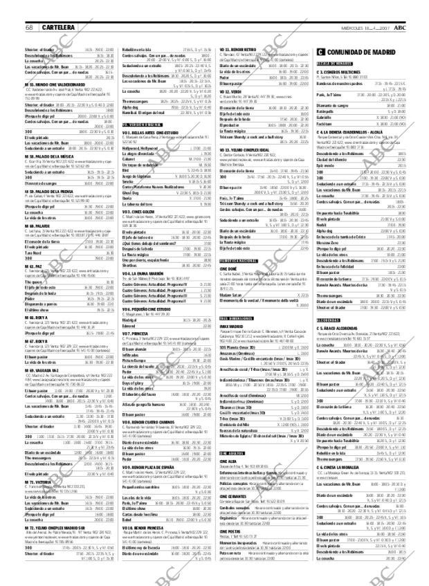 ABC MADRID 18-04-2007 página 68