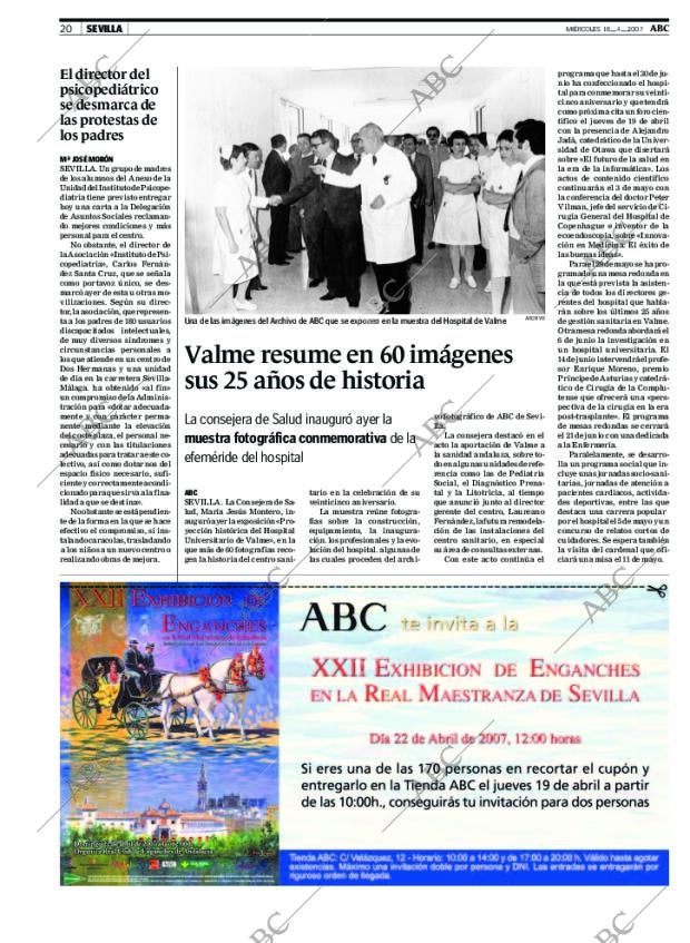 ABC SEVILLA 18-04-2007 página 20