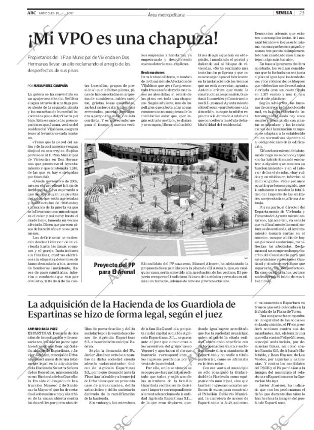 ABC SEVILLA 18-04-2007 página 23