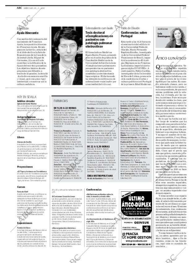 ABC SEVILLA 18-04-2007 página 27