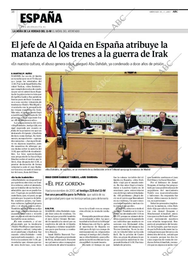 ABC SEVILLA 18-04-2007 página 38