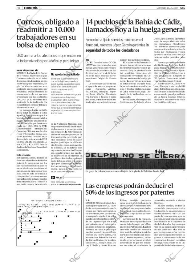 ABC SEVILLA 18-04-2007 página 68