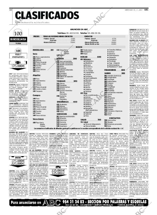 ABC SEVILLA 18-04-2007 página 88