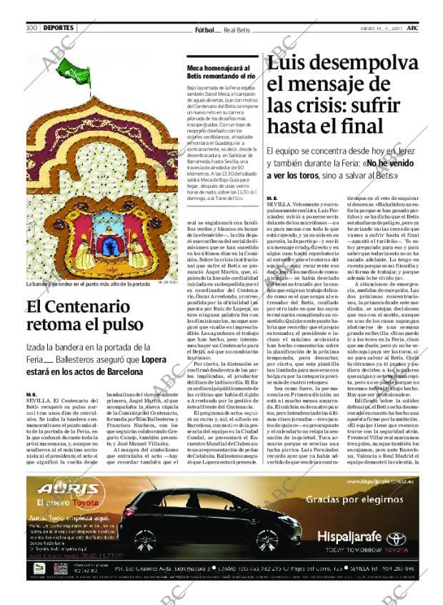 ABC SEVILLA 19-04-2007 página 100