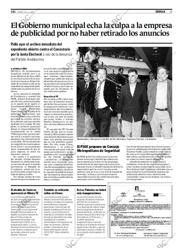 ABC SEVILLA 19-04-2007 página 13