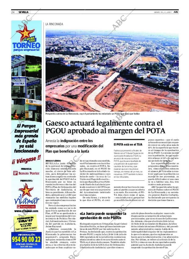 ABC SEVILLA 19-04-2007 página 24
