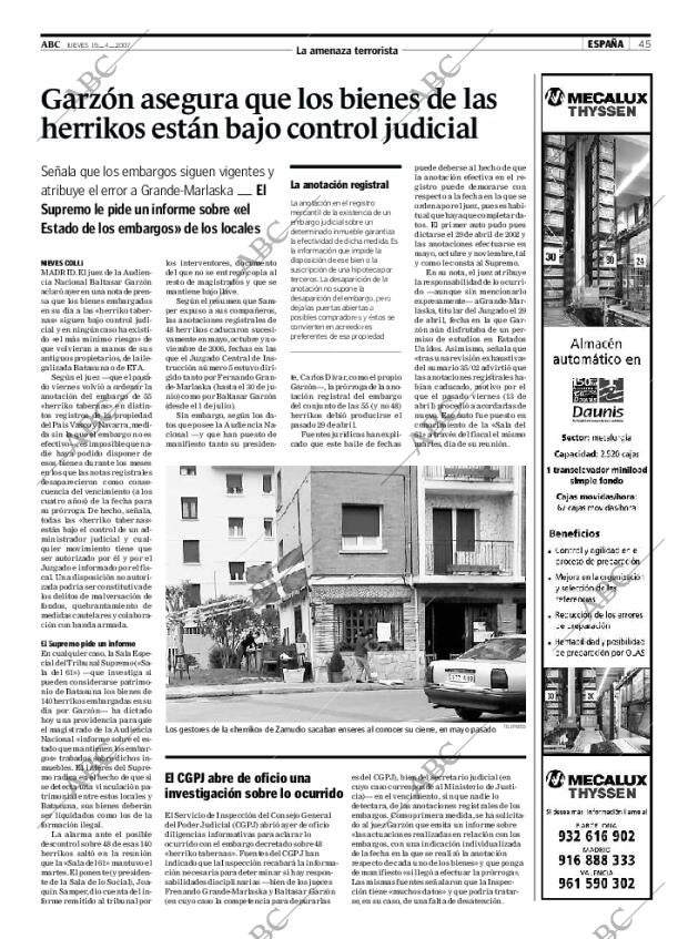 ABC SEVILLA 19-04-2007 página 45