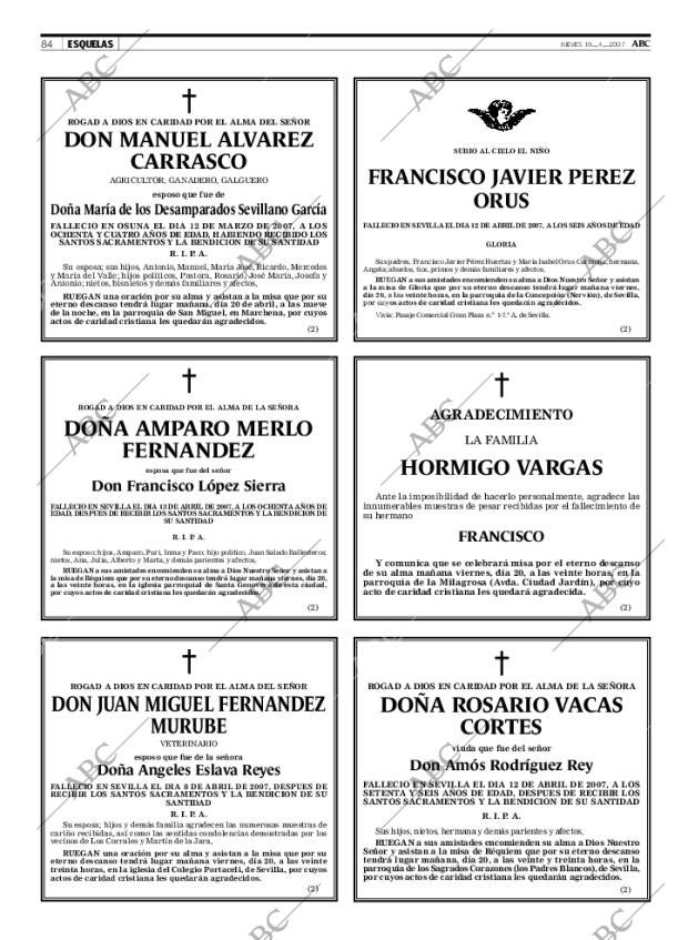 ABC SEVILLA 19-04-2007 página 84