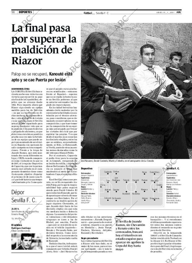 ABC SEVILLA 19-04-2007 página 98