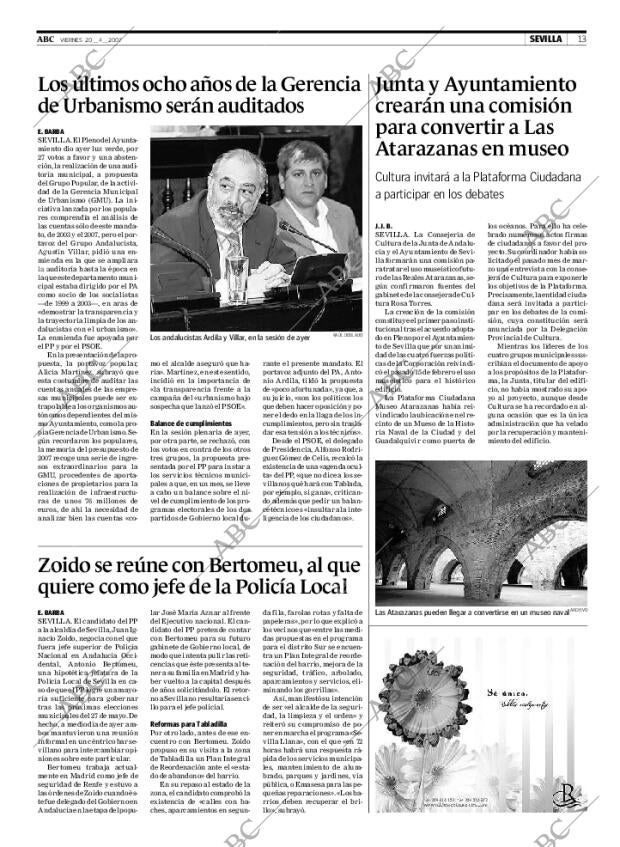 ABC SEVILLA 20-04-2007 página 13