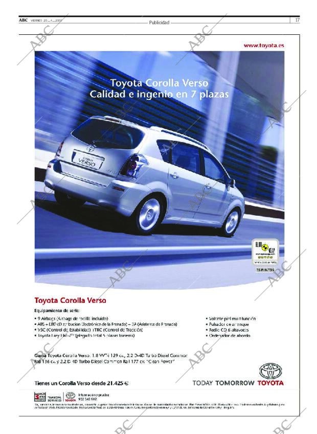 ABC SEVILLA 20-04-2007 página 17