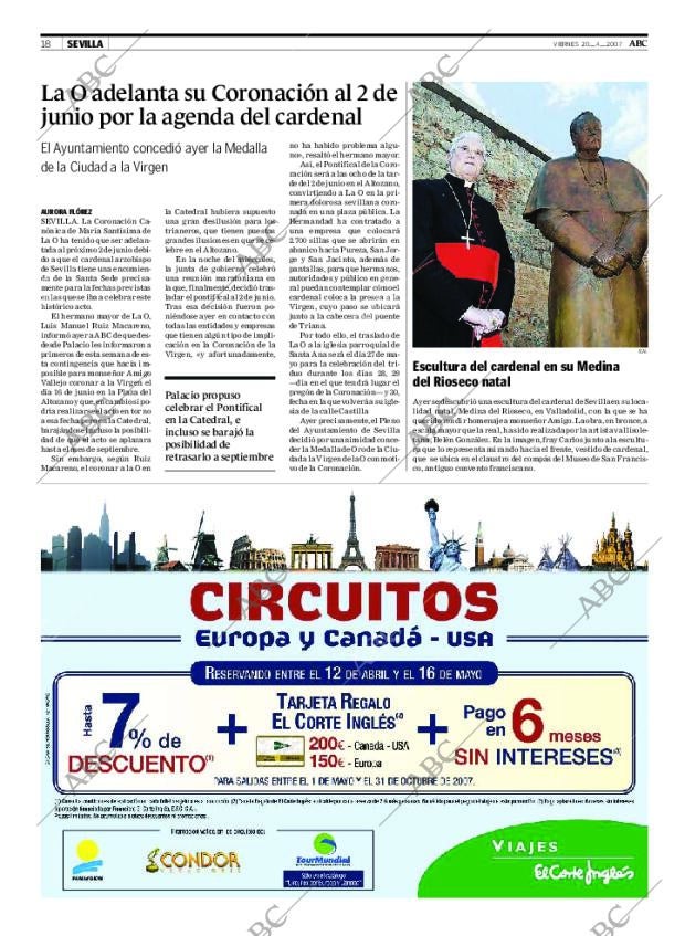 ABC SEVILLA 20-04-2007 página 18