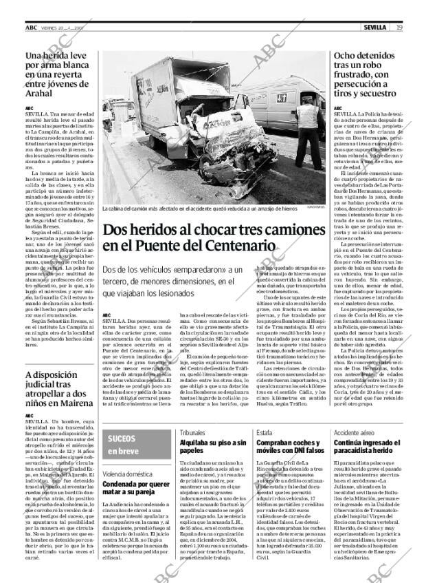 ABC SEVILLA 20-04-2007 página 19