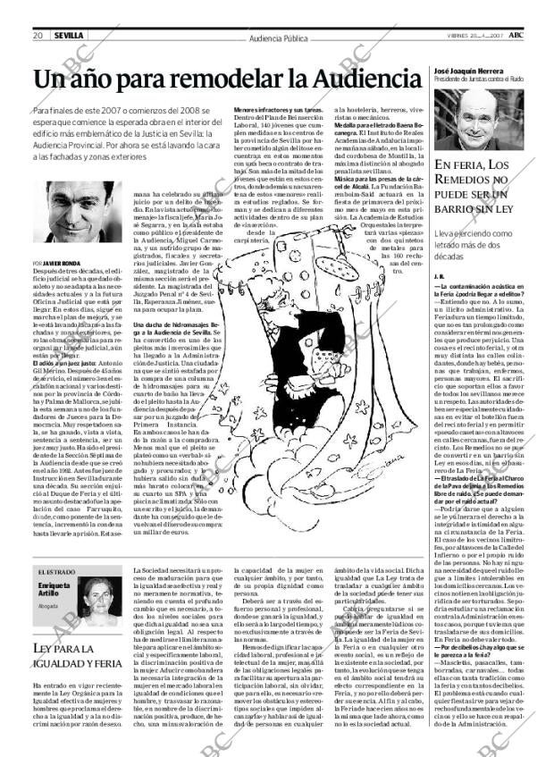 ABC SEVILLA 20-04-2007 página 20