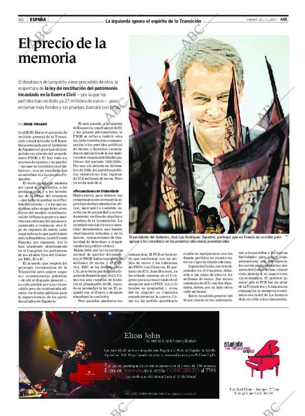 ABC SEVILLA 20-04-2007 página 40