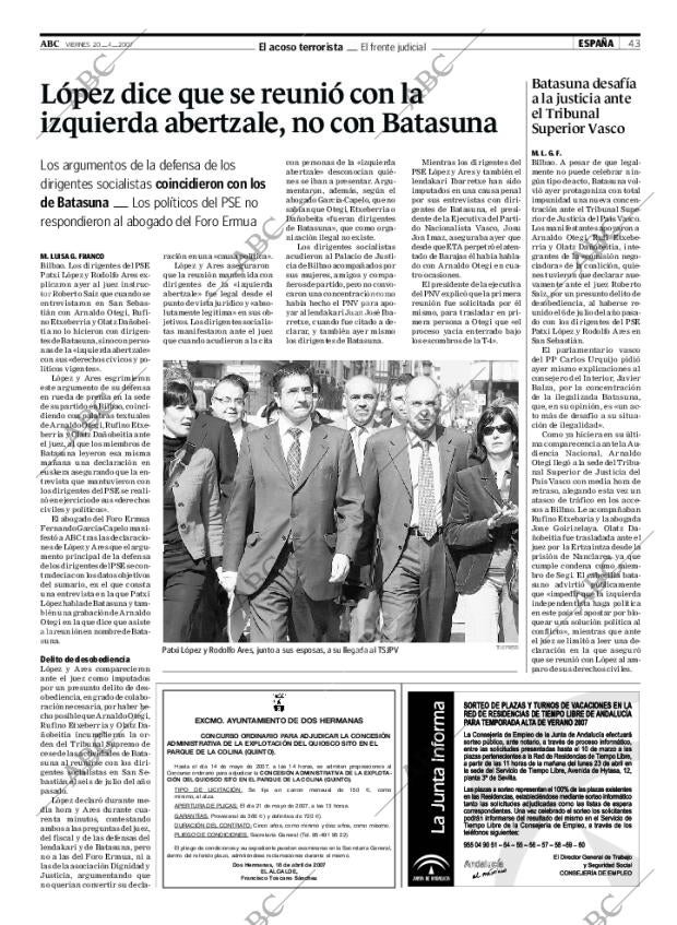 ABC SEVILLA 20-04-2007 página 43