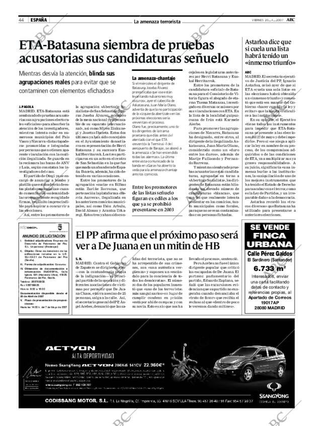 ABC SEVILLA 20-04-2007 página 44