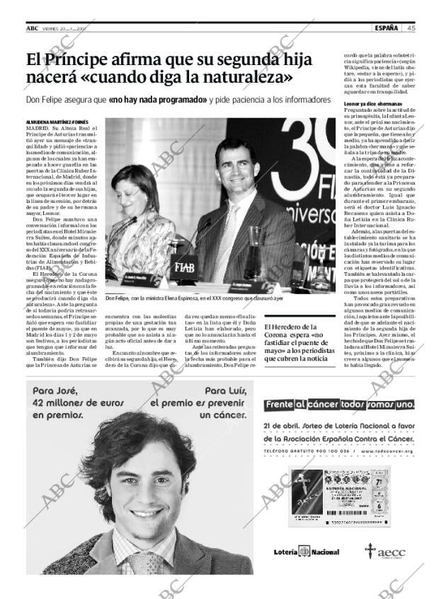 ABC SEVILLA 20-04-2007 página 45