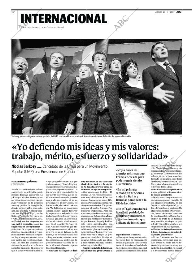 ABC SEVILLA 20-04-2007 página 52