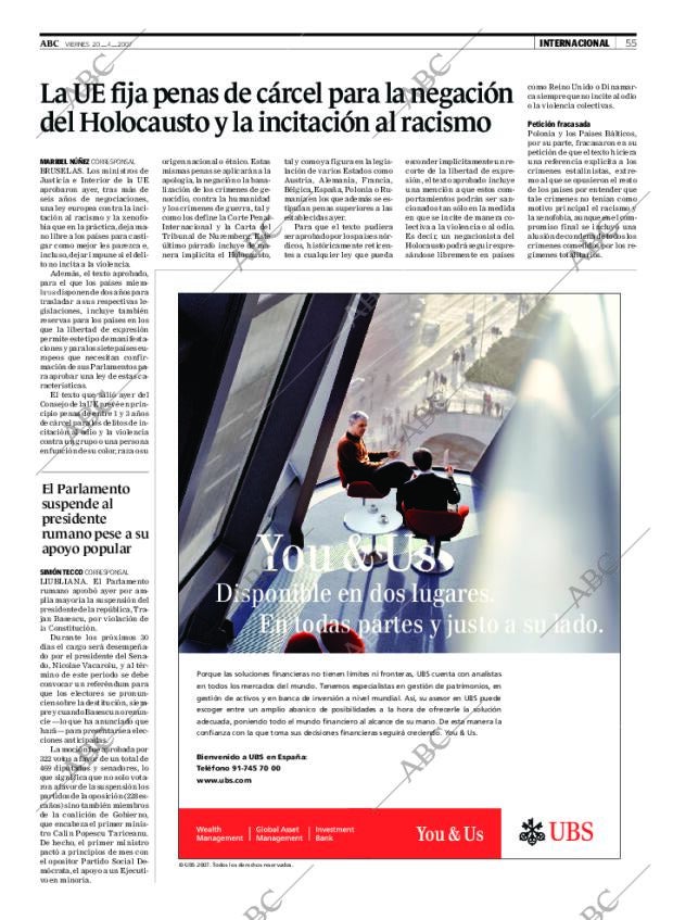 ABC SEVILLA 20-04-2007 página 55