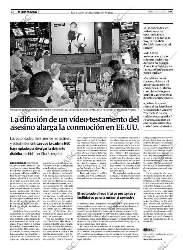 ABC SEVILLA 20-04-2007 página 58