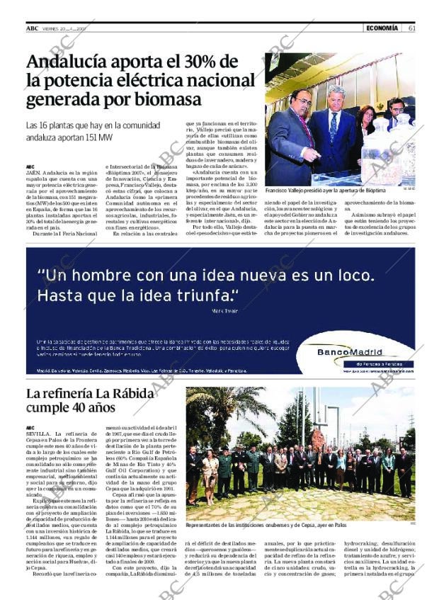 ABC SEVILLA 20-04-2007 página 61