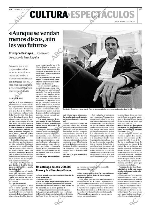 ABC SEVILLA 20-04-2007 página 67