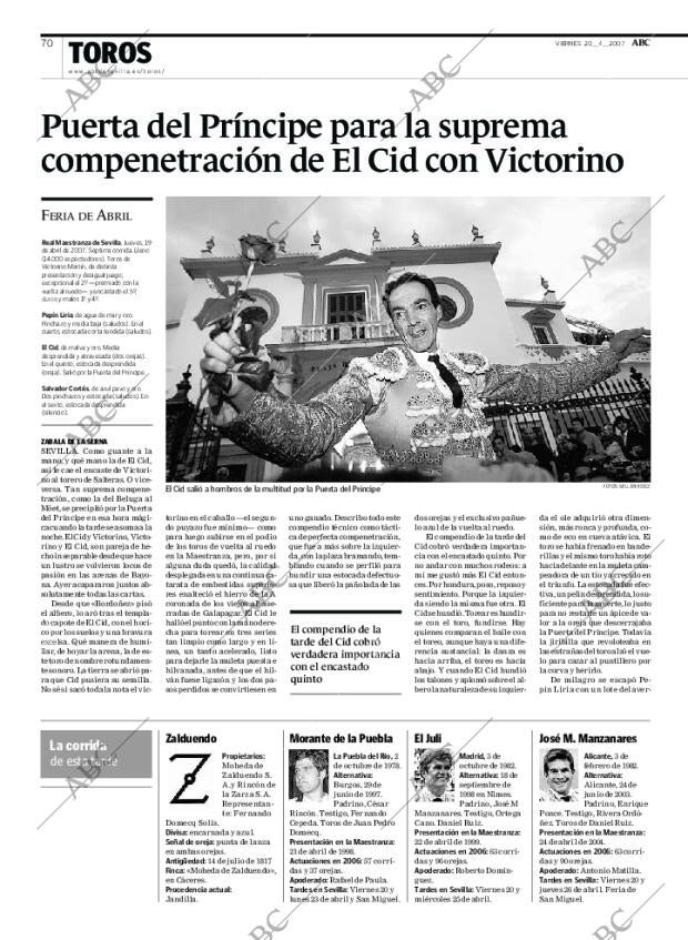 ABC SEVILLA 20-04-2007 página 70