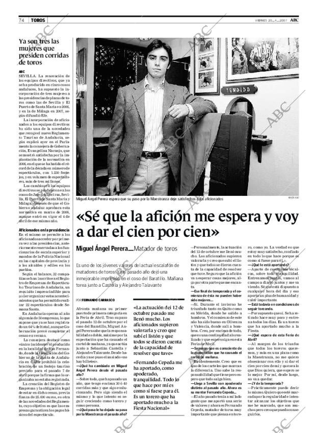 ABC SEVILLA 20-04-2007 página 74
