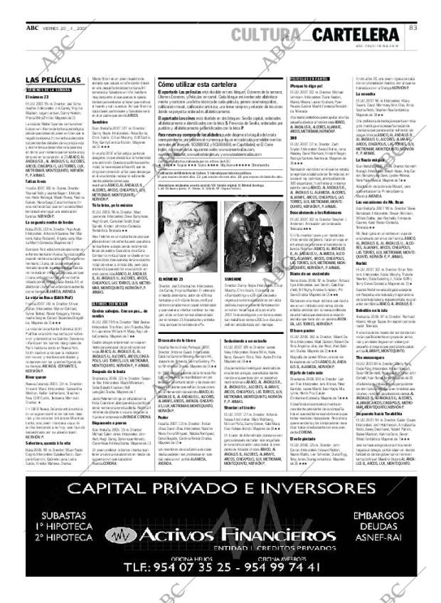 ABC SEVILLA 20-04-2007 página 83