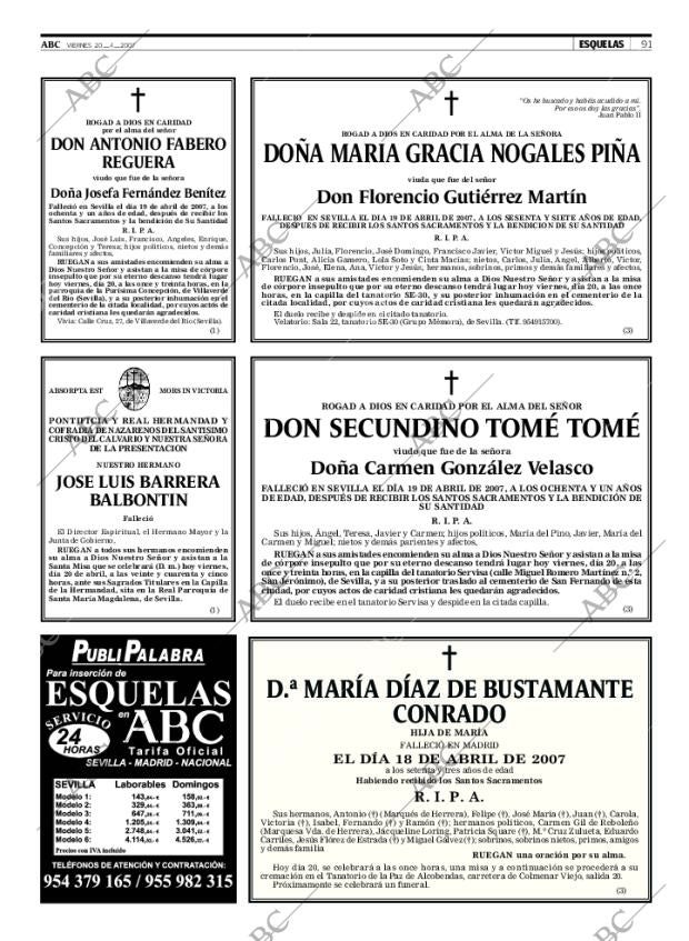 ABC SEVILLA 20-04-2007 página 91