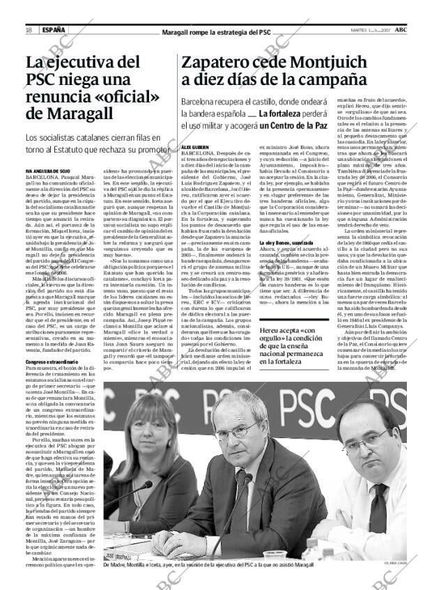 ABC MADRID 01-05-2007 página 18