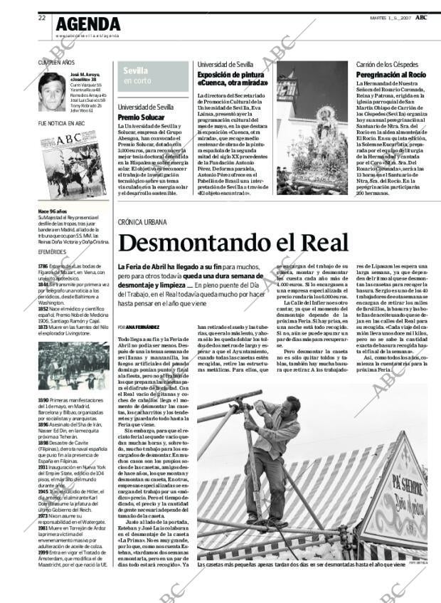 ABC SEVILLA 01-05-2007 página 22
