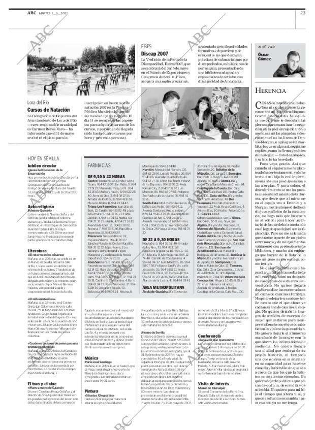 ABC SEVILLA 01-05-2007 página 23