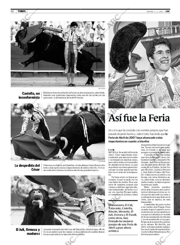 ABC SEVILLA 01-05-2007 página 68