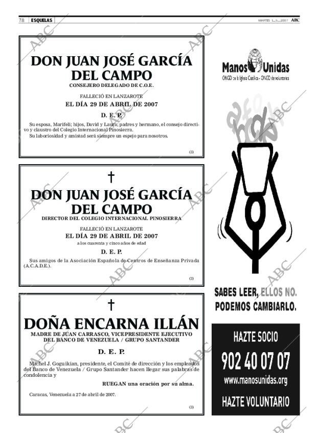 ABC SEVILLA 01-05-2007 página 78