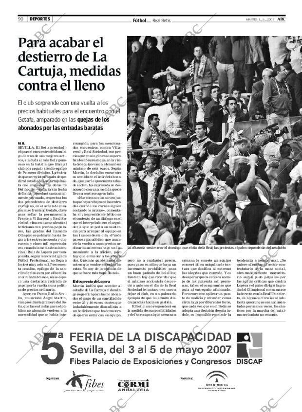 ABC SEVILLA 01-05-2007 página 90