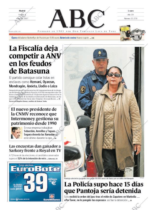 ABC MADRID 04-05-2007 página 1