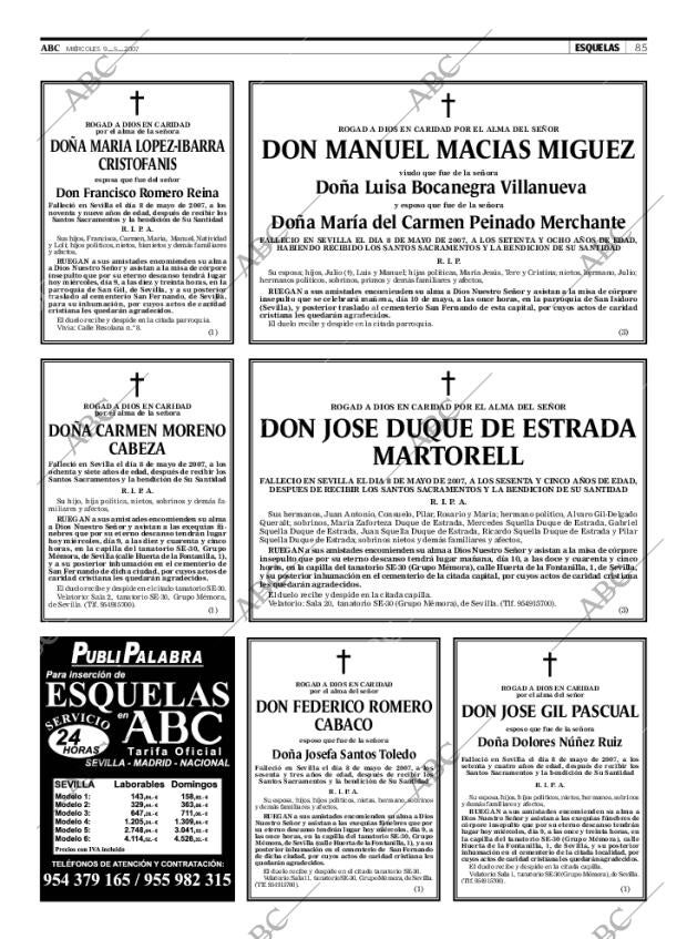 ABC SEVILLA 09-05-2007 página 85