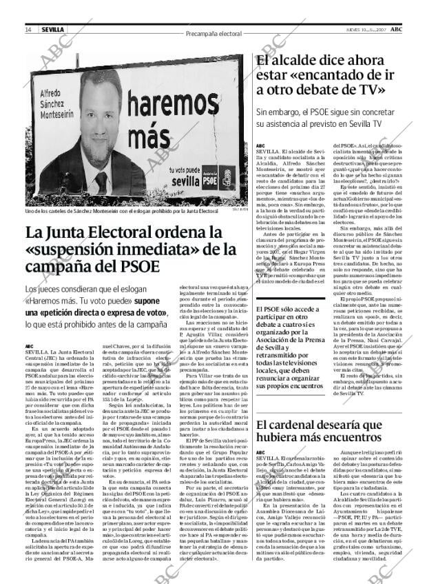 ABC SEVILLA 10-05-2007 página 14