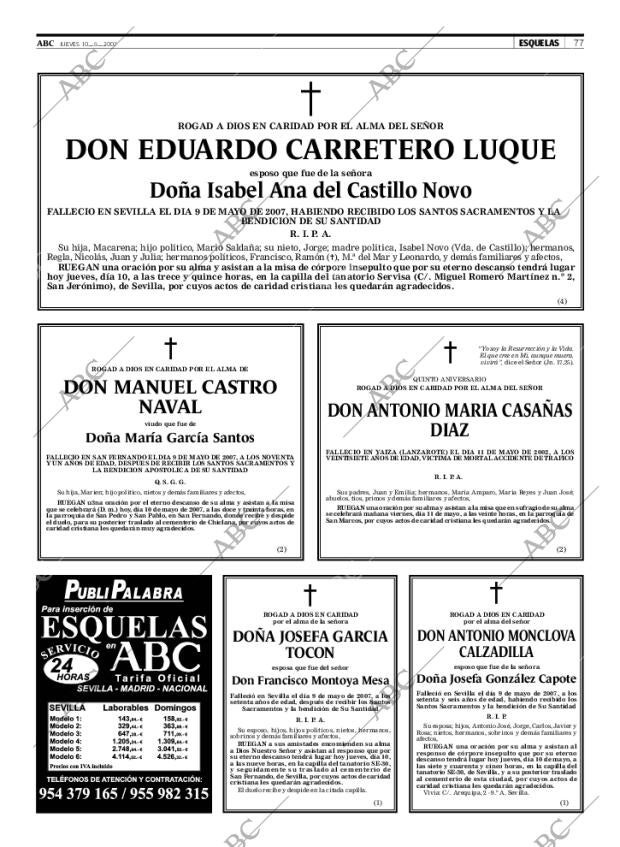 ABC SEVILLA 10-05-2007 página 77