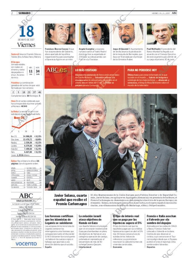 ABC MADRID 18-05-2007 página 2