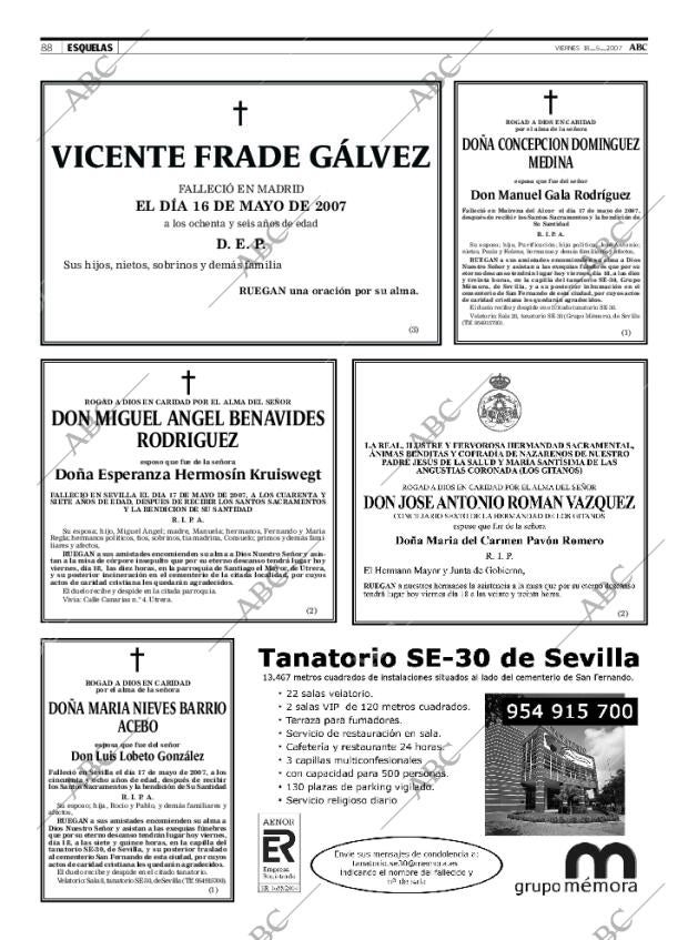 ABC SEVILLA 18-05-2007 página 88