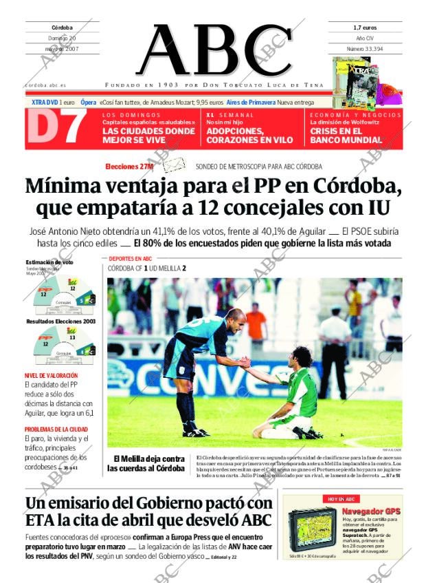 ABC CORDOBA 20-05-2007 página 1