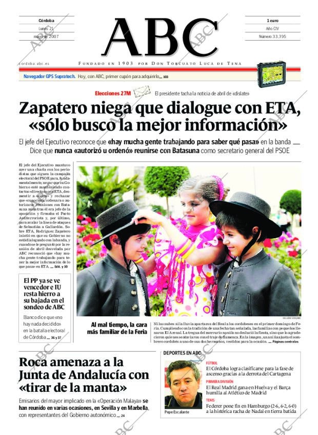 ABC CORDOBA 21-05-2007 página 1