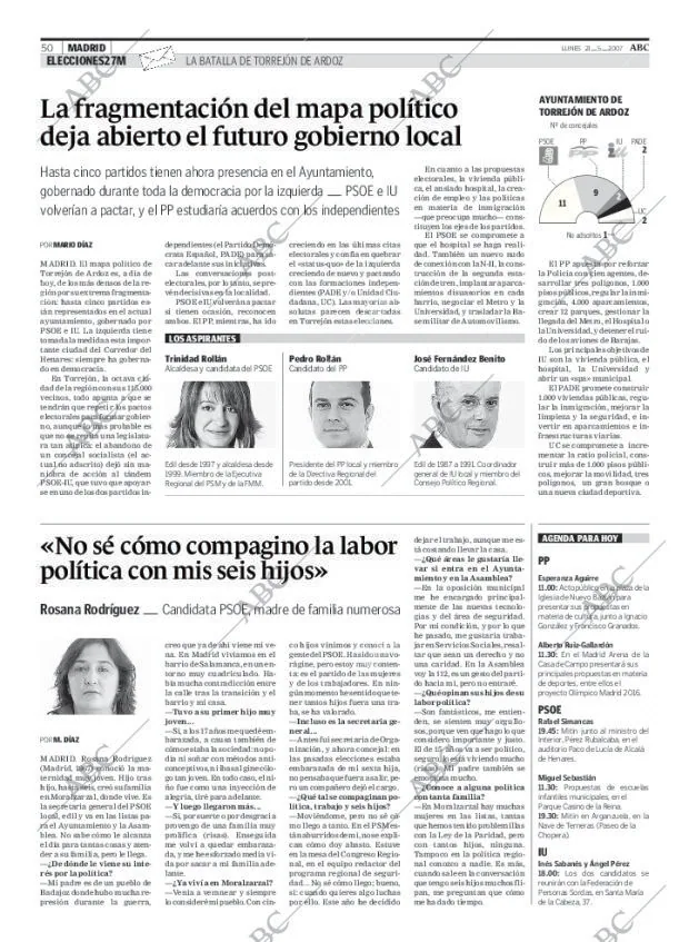 ABC MADRID 21-05-2007 página 50