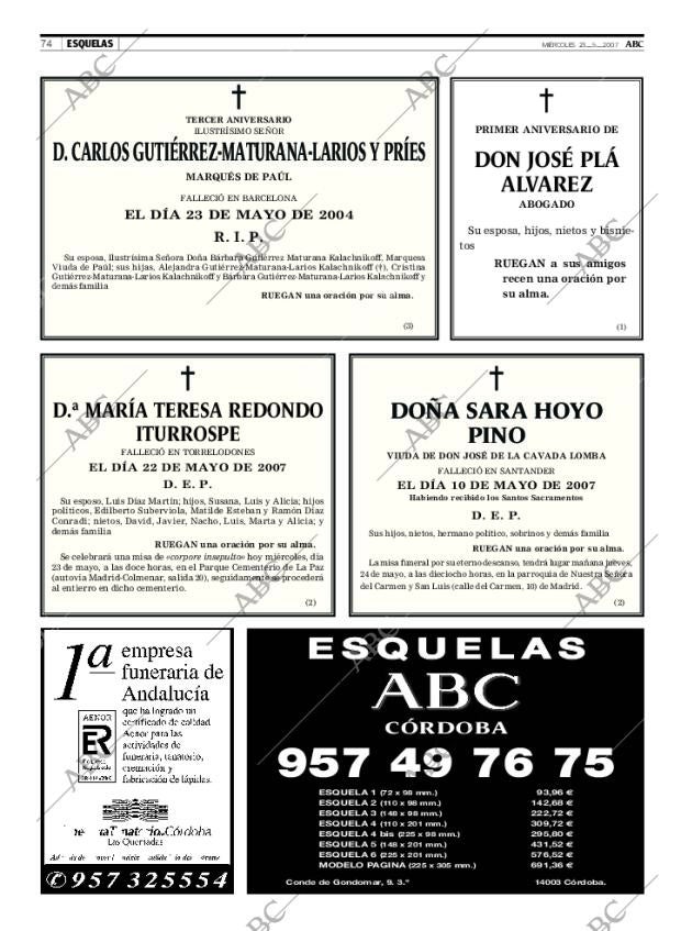 ABC CORDOBA 23-05-2007 página 86