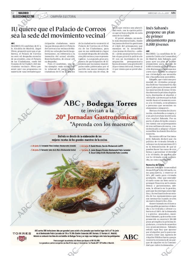 ABC MADRID 23-05-2007 página 52